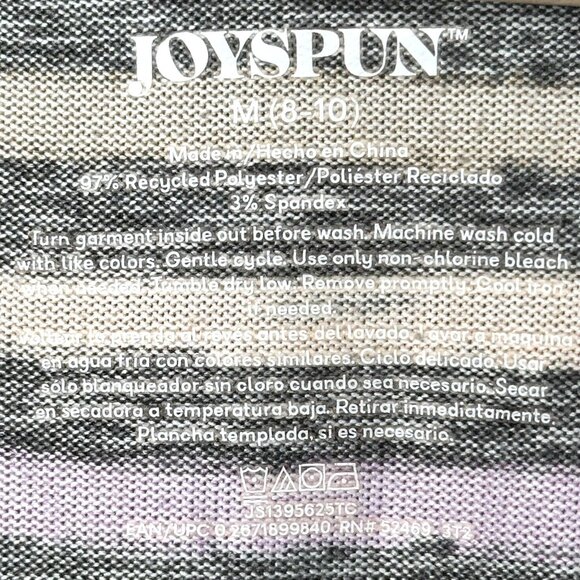 Joyspun Womens Cardigan Sweater Hacci Knit V Neck Stretch Rainbow Stripe Sz M - Picture 9 of 10